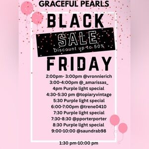 YAY Graceful Pearls Black $$$ Friday Sale 🥳🎉💃🏽💞 CONGRATULATIONS